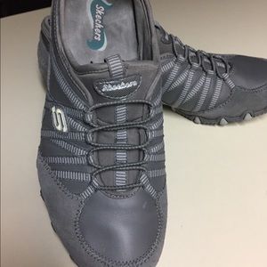 Skechers Grey slip on shoes